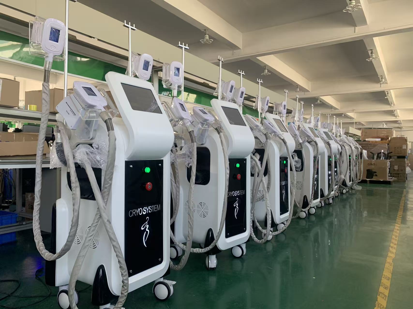 Cryolipolysis equipment production line