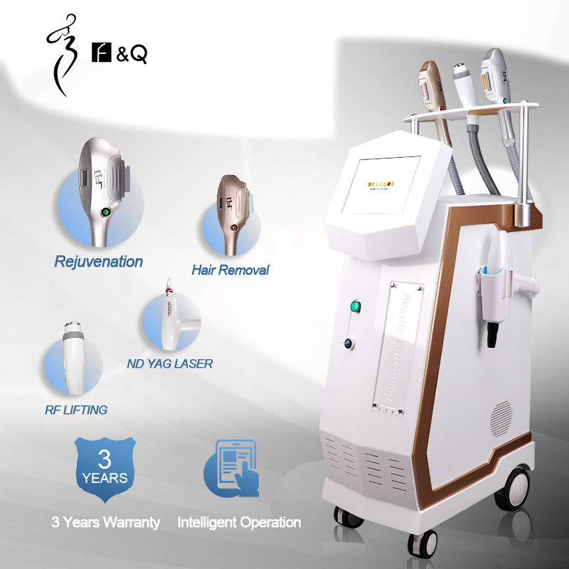 4 in 1 Multi-Function IPL RF Lifting ND YAG Laser Hair Removal Salon Equipment