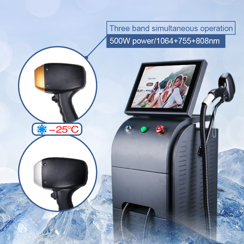 Multi Wave Laser 755 808 1064 Nm Diode Laser Hair Removal Machine